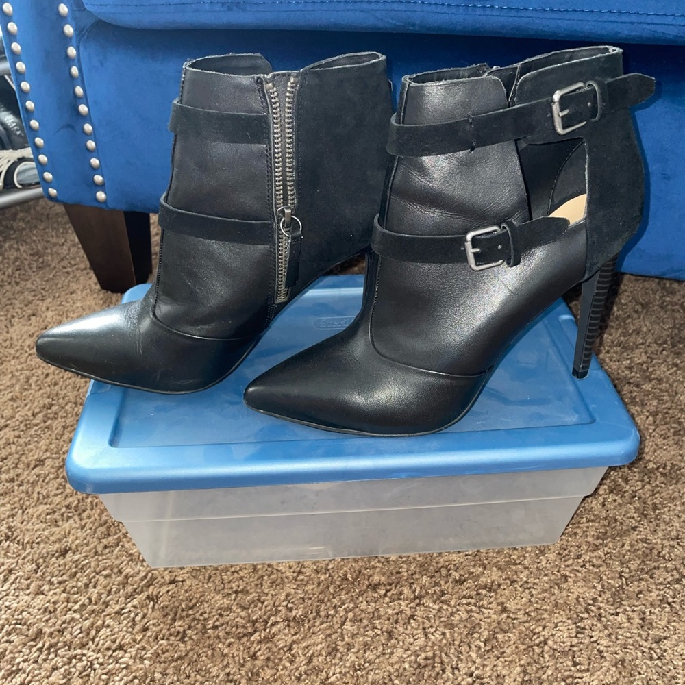 Joe’s short boot heels